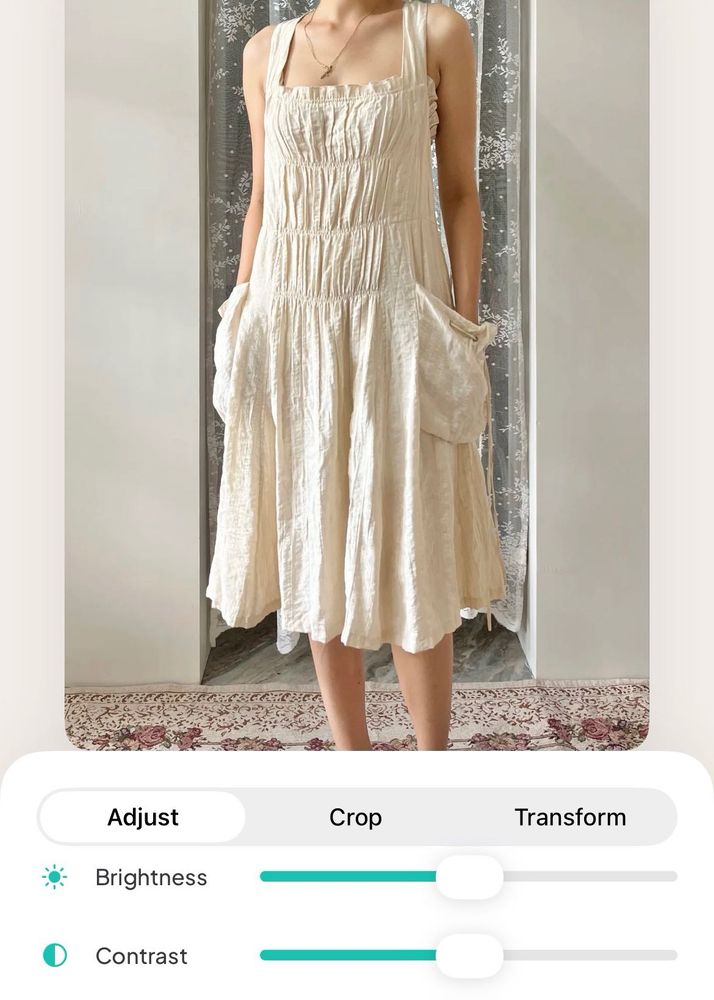 beige casual dress