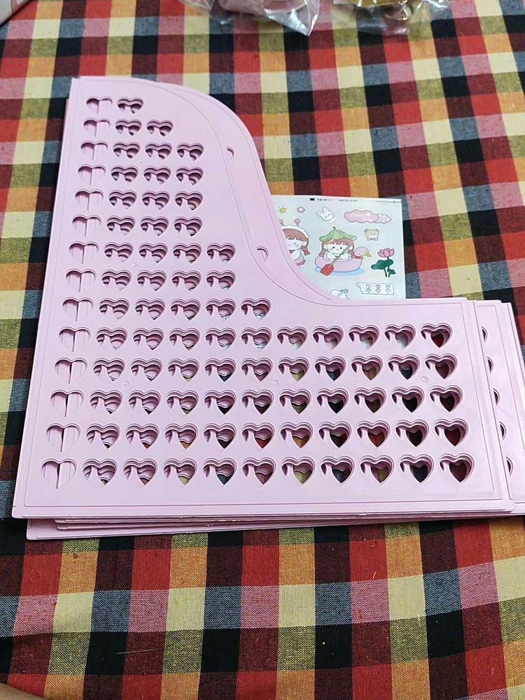 Pink Heart Craft Organizer