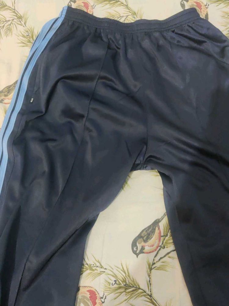 Men's Navy Track Pants with Stripes