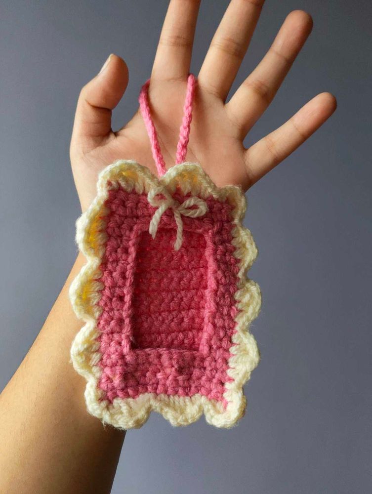 Handmade Crocheted Photocard holder