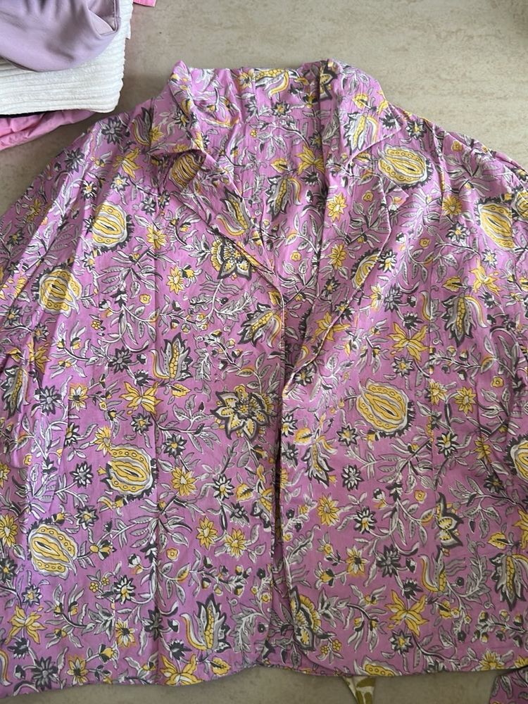 Floral Print Pajama Set