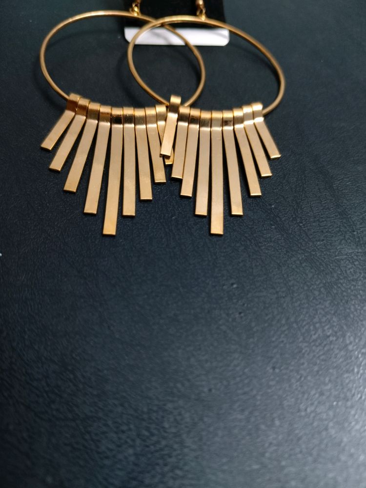 Fancy Golden Earrings