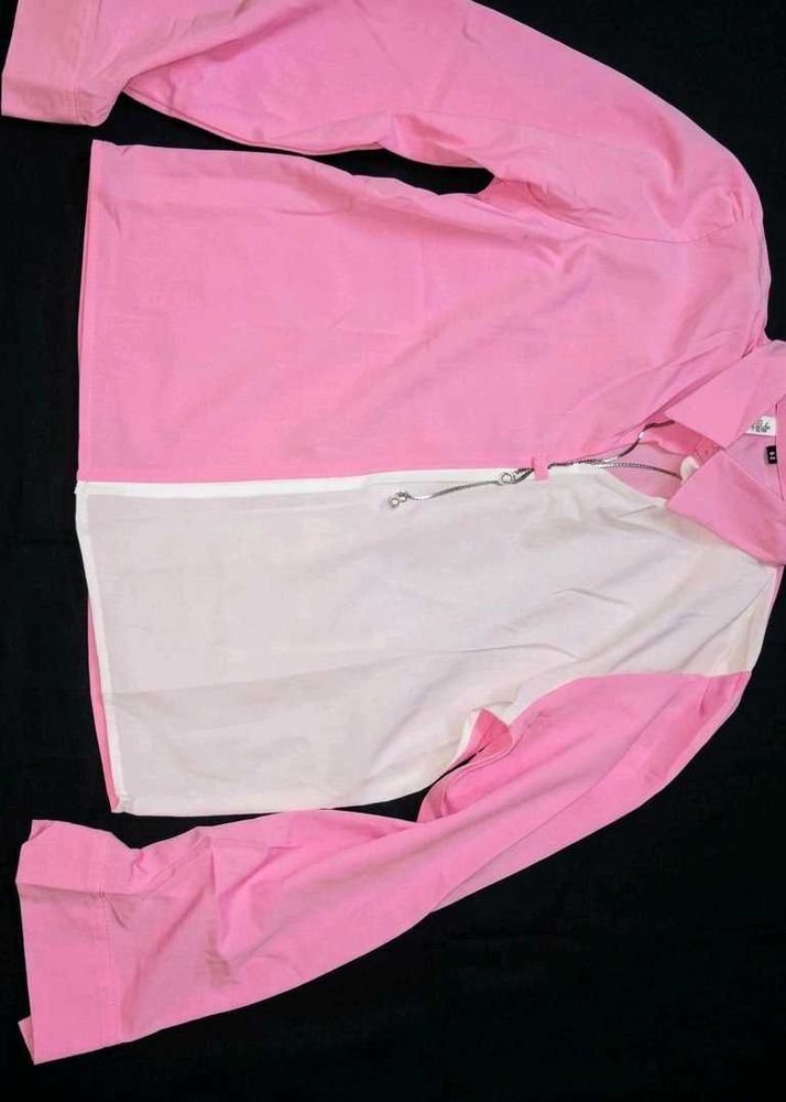 Pink &amp; White Color stylish shirt