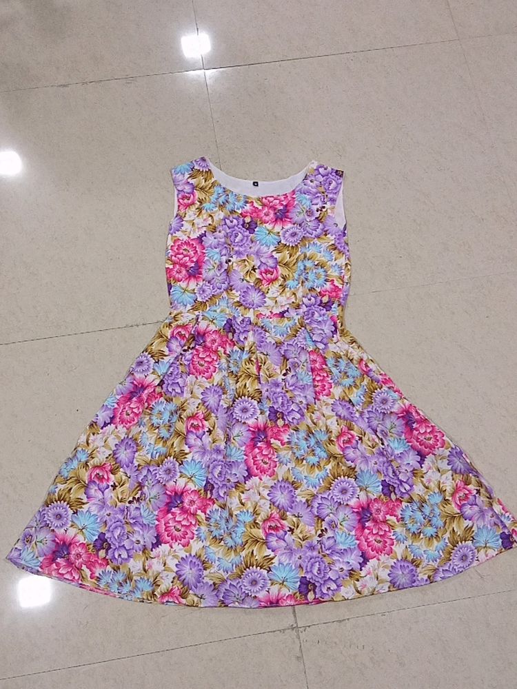 Vibrant Floral Summer Dress