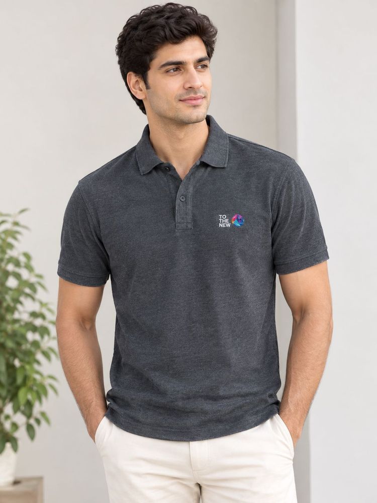 Men's Grey Polo T-Shirt