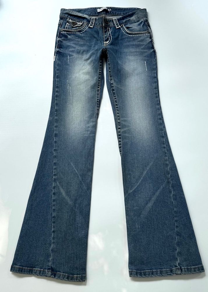 Y2K low rise bootcut jeans