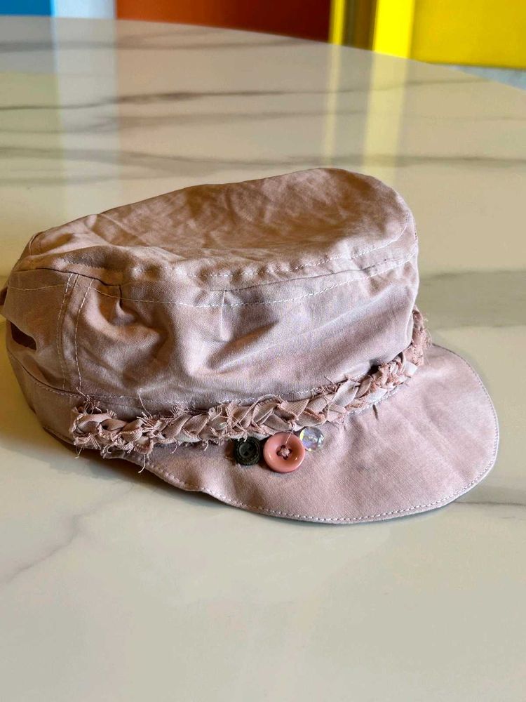 Boho Style Pink Cadet Hat