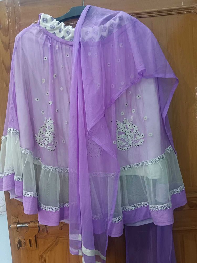 Elegant Purple Kurta Set