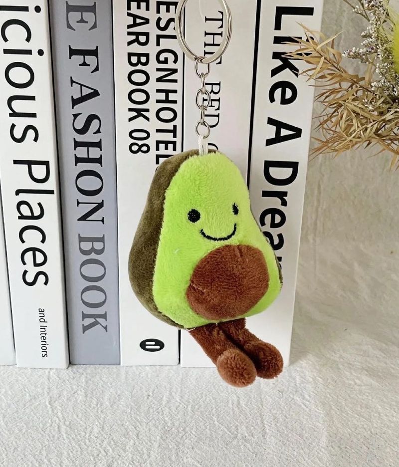 Cute Avocado Keychain Plush Toy