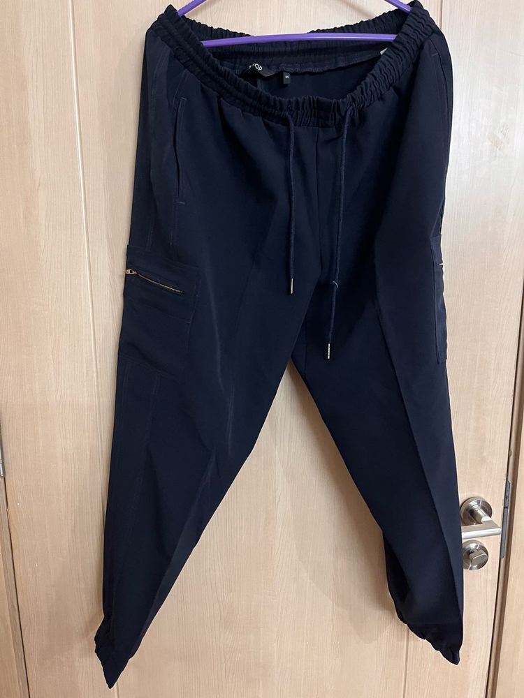 Cool blue cargo pants