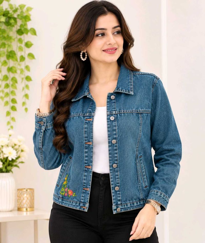 Embroidered Denim Jacket