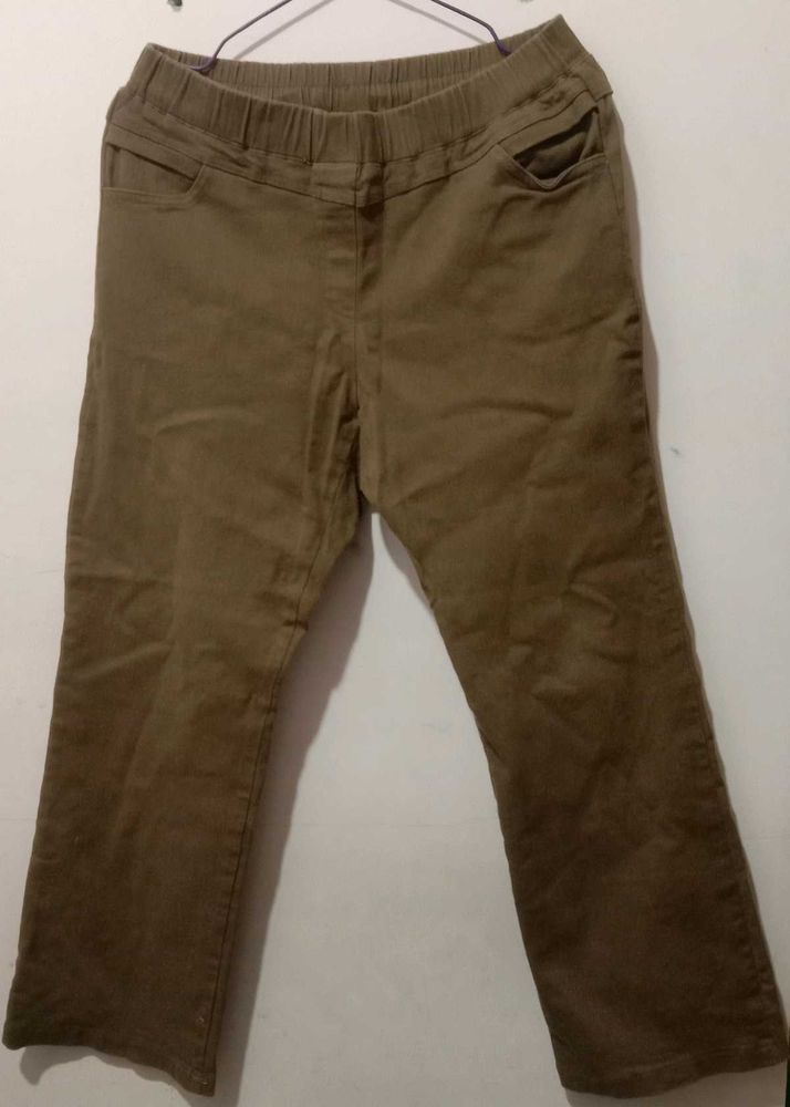 Brown Casual Pants