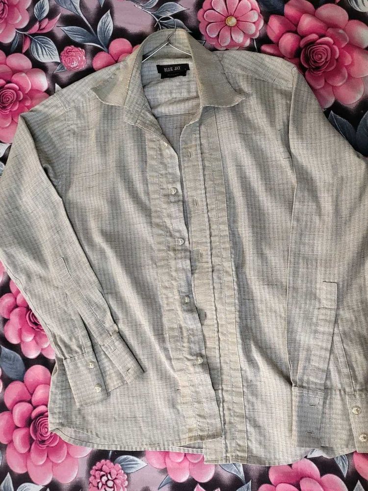 Classic Blue Jay Button-Up Shirt