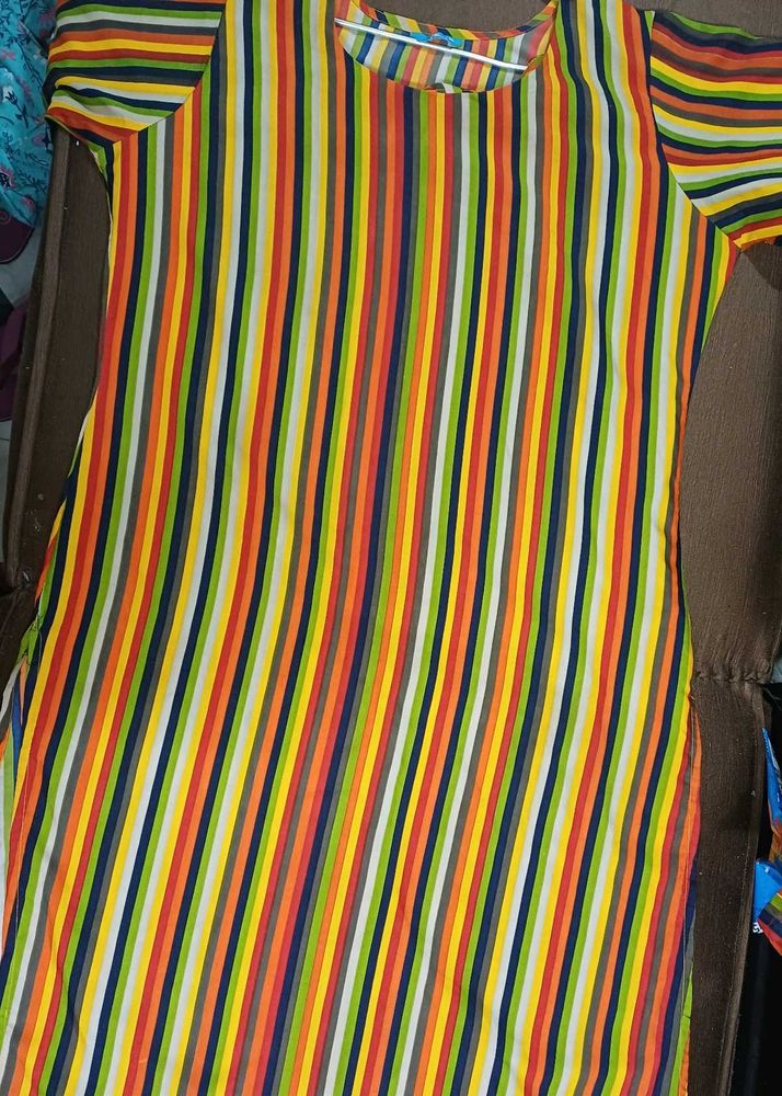 Colorful Striped Kurti for @sandeep4472