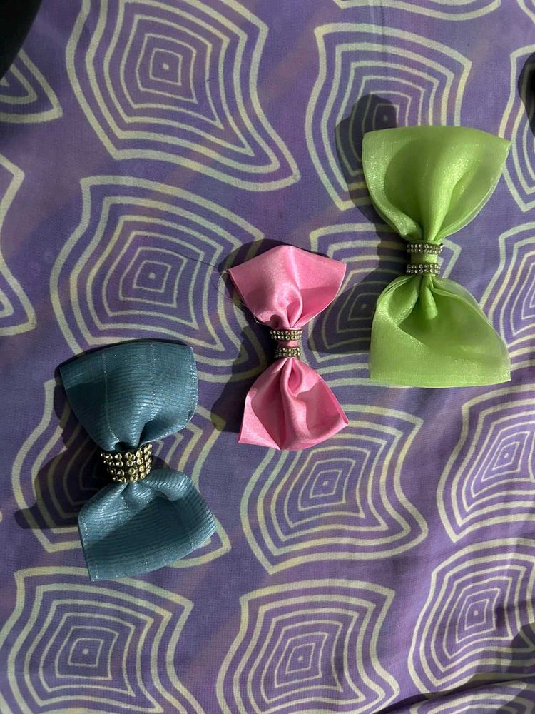 Set of 3 Decorative Hair Bows