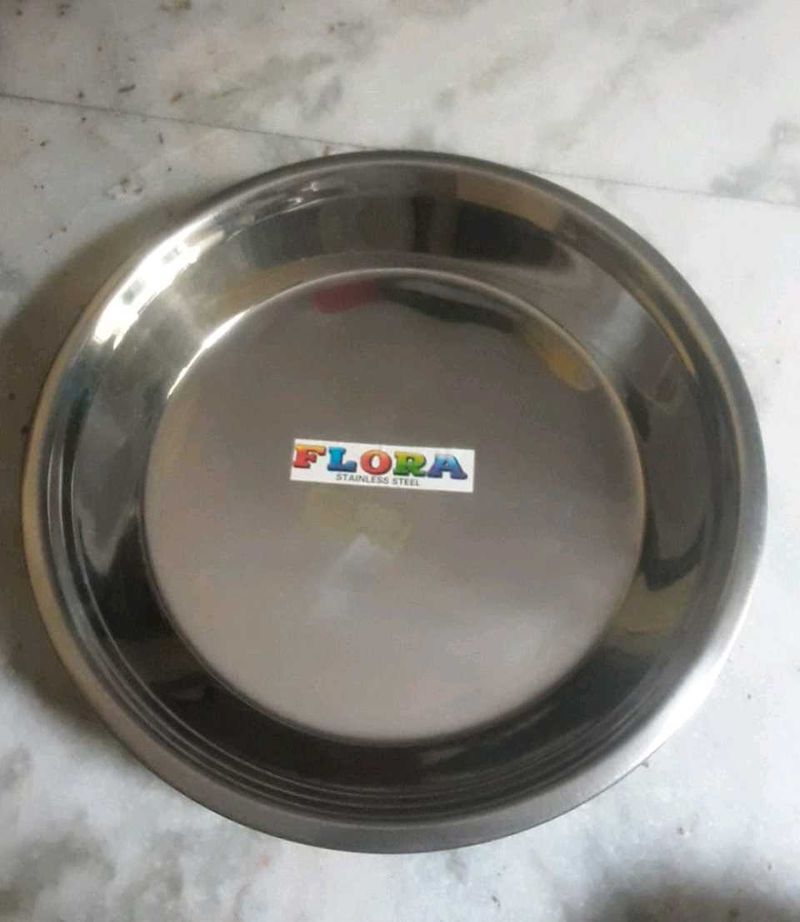 Flora and surbhi Stainless Steel thal