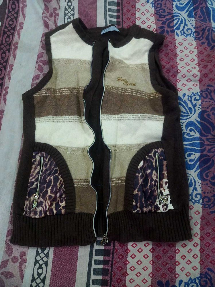 Striped Knit Vest