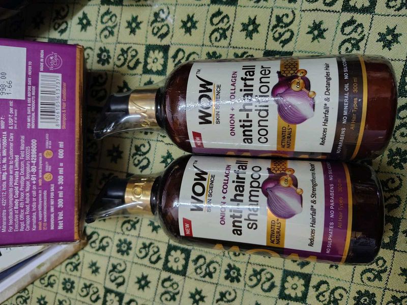 wow shampoo and conditioner