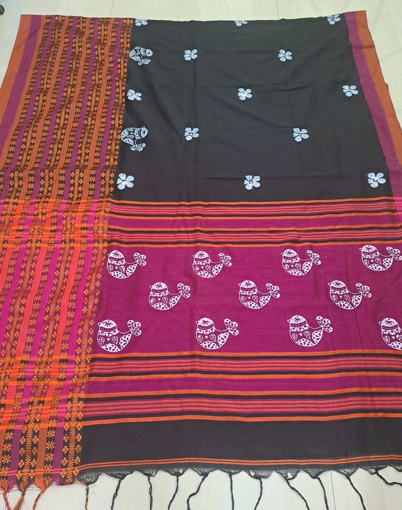 BRAND NEW khadi cotton Designer Saree