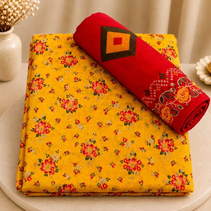 Premium Rajputi Dress Material with Designer Odni