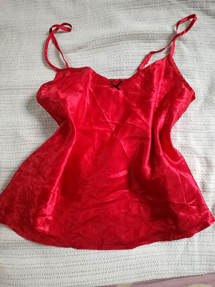 ♥️  Red 🔥 Hot  Sexy Satin Top