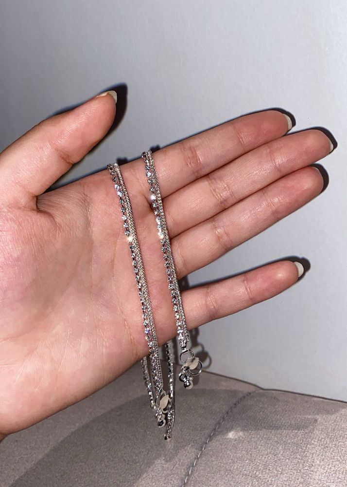 Sparkling Rhinestone Anklet