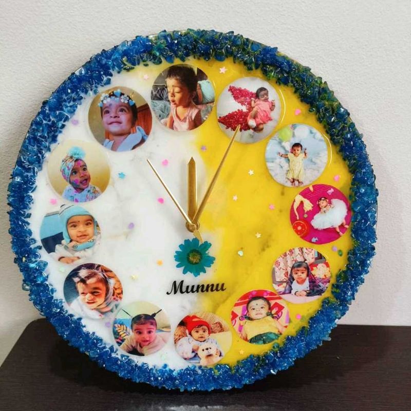 Personalized Baby Photo Wall Clock