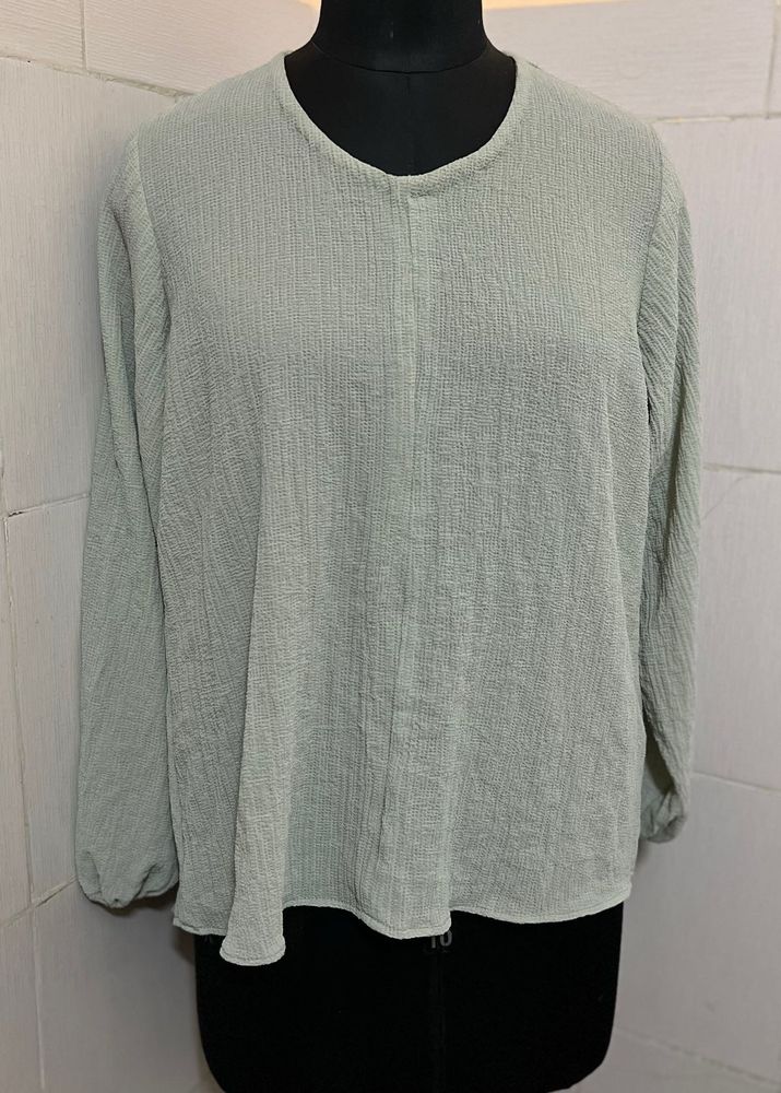 Sage Green Long Sleeve Top