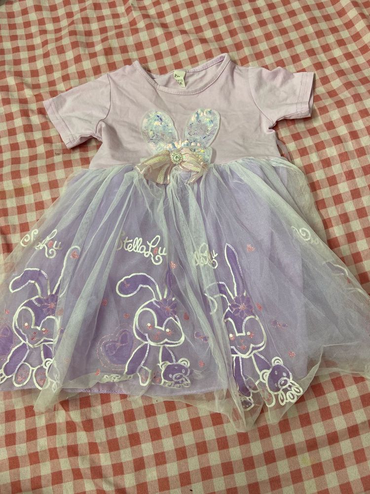 Cute Purple Bunny Dress