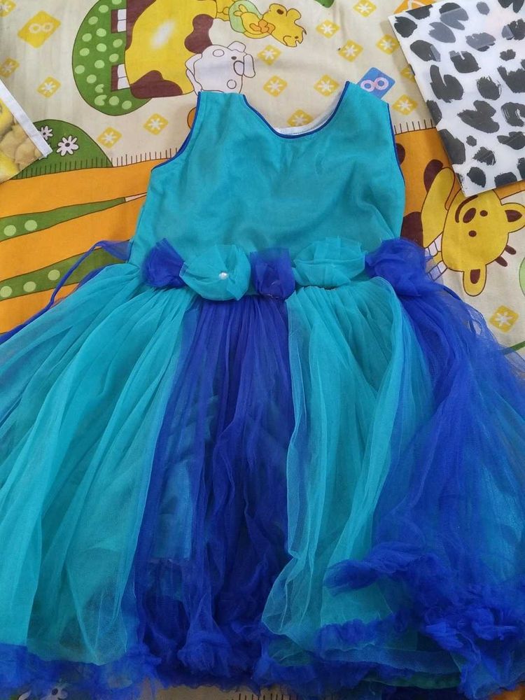 Beautiful Blue Tulle Dress