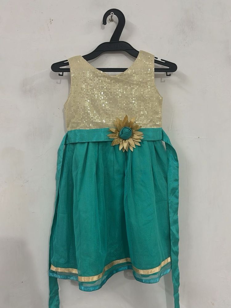 Sparkling Teal Party Dress