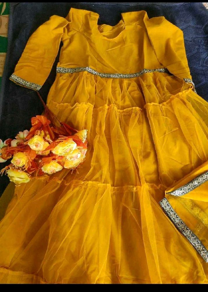 Vibrant Yellow Lehenga Choli