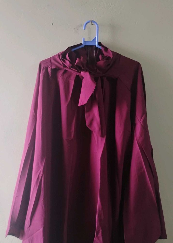Elegant Maroon Skirt