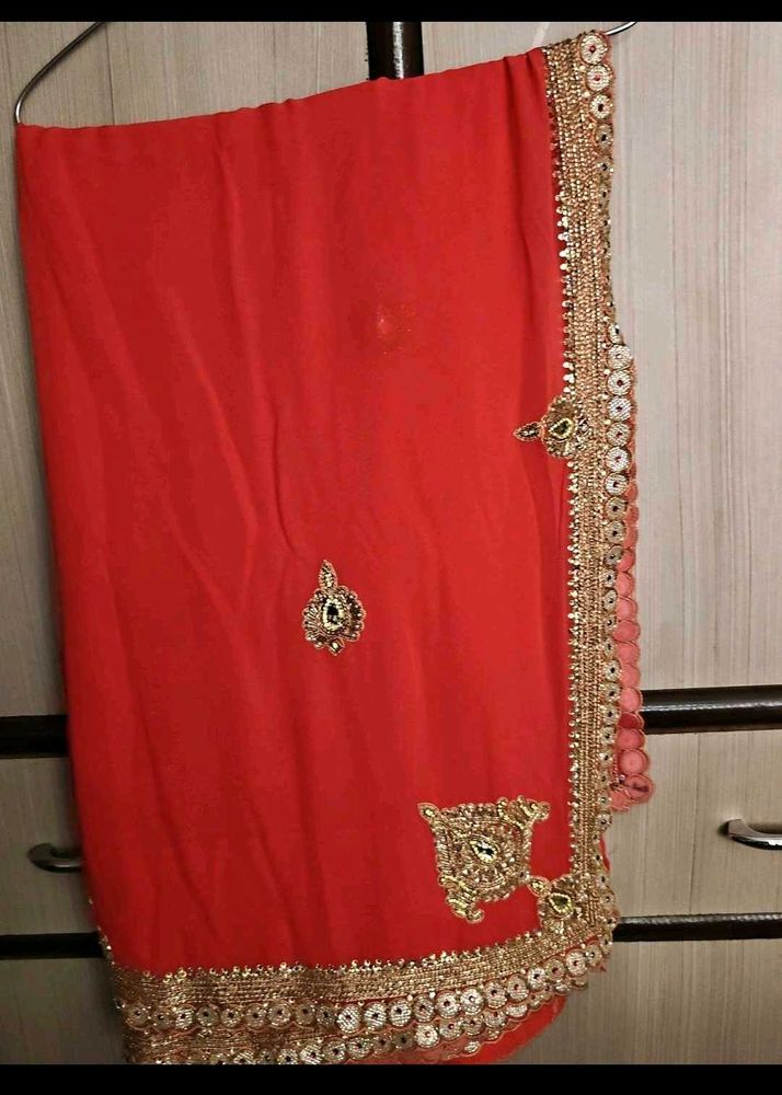 embroidered saree