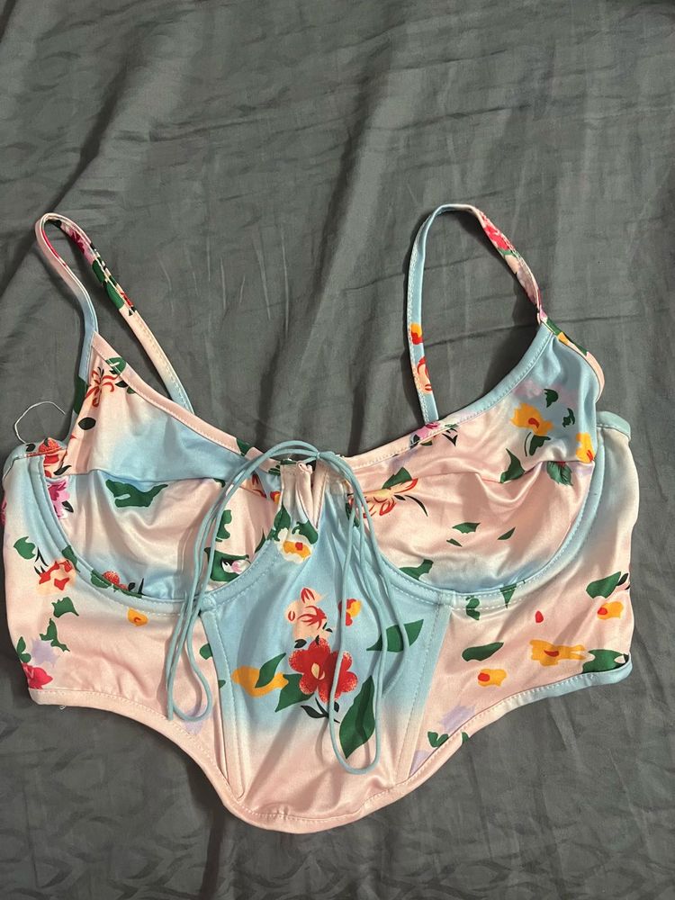 Floral Corset Top