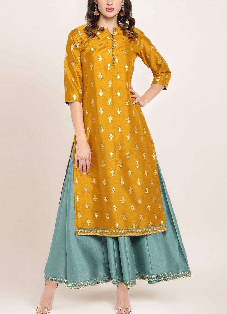 Elegant Mustard Kurta Set