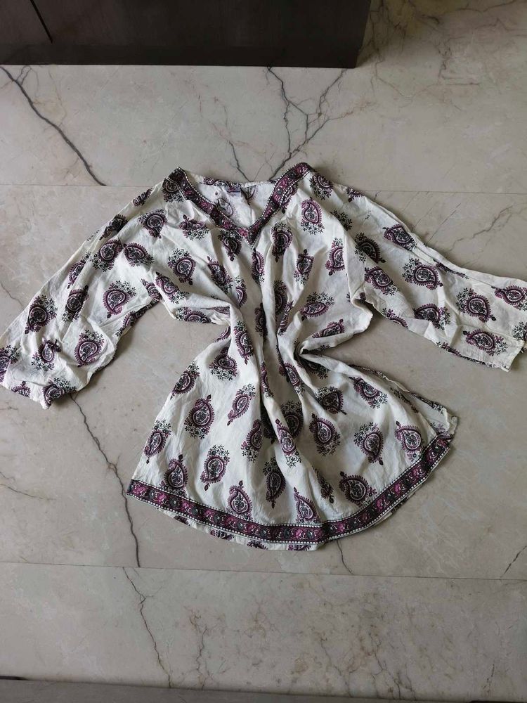 Boho Paisley Print Kurta