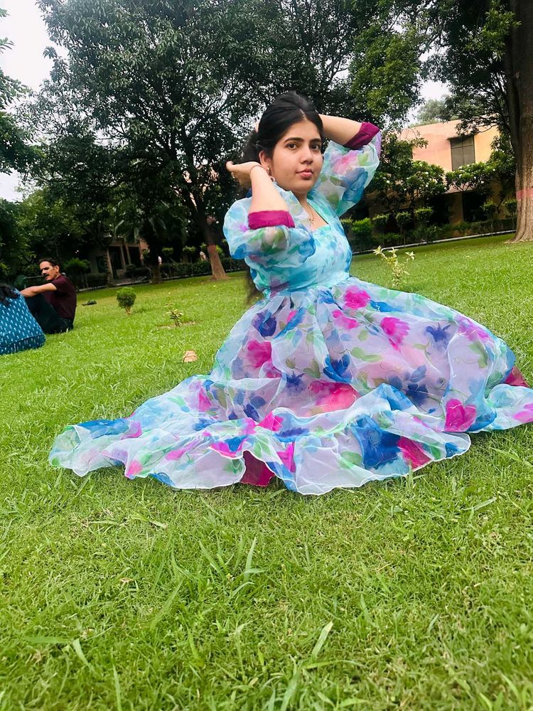 Floral Print Dress//Korean Maxi 3
