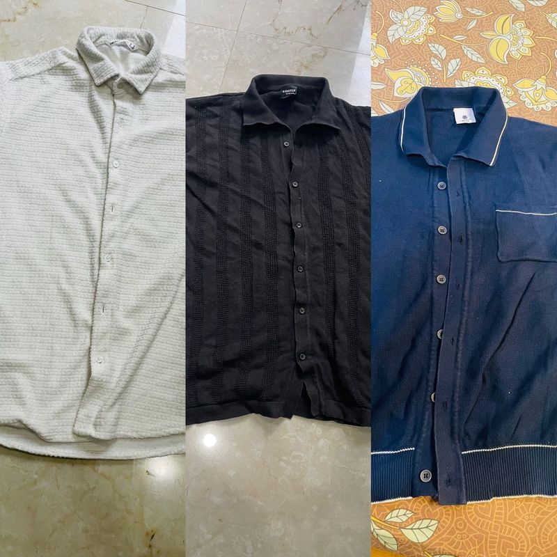 combo of 3 Snitch brand Mens Casual Button t shirt
