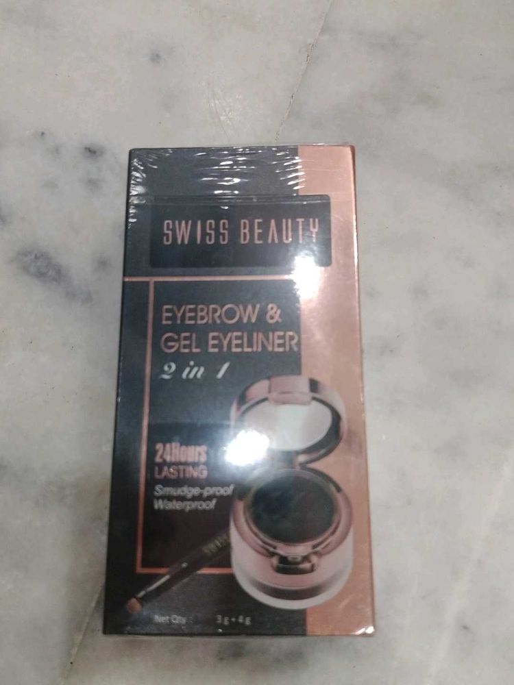 Swiss Beauty Eyebrow &amp; Gel Eyeliner - 2 in 1