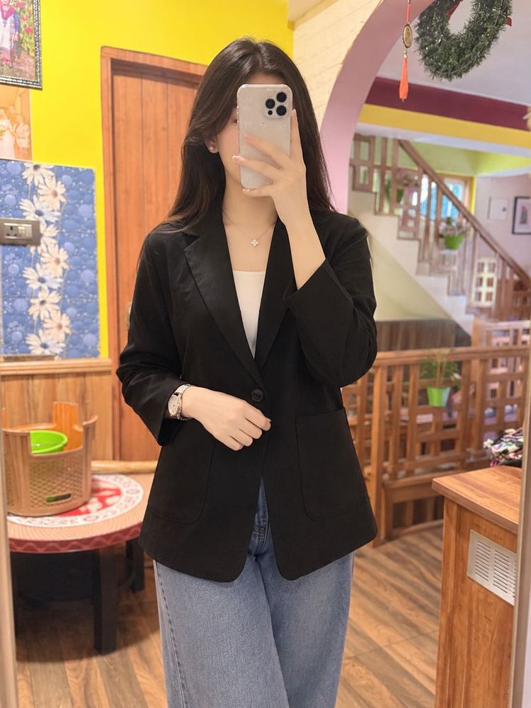 Classic Black Blazer