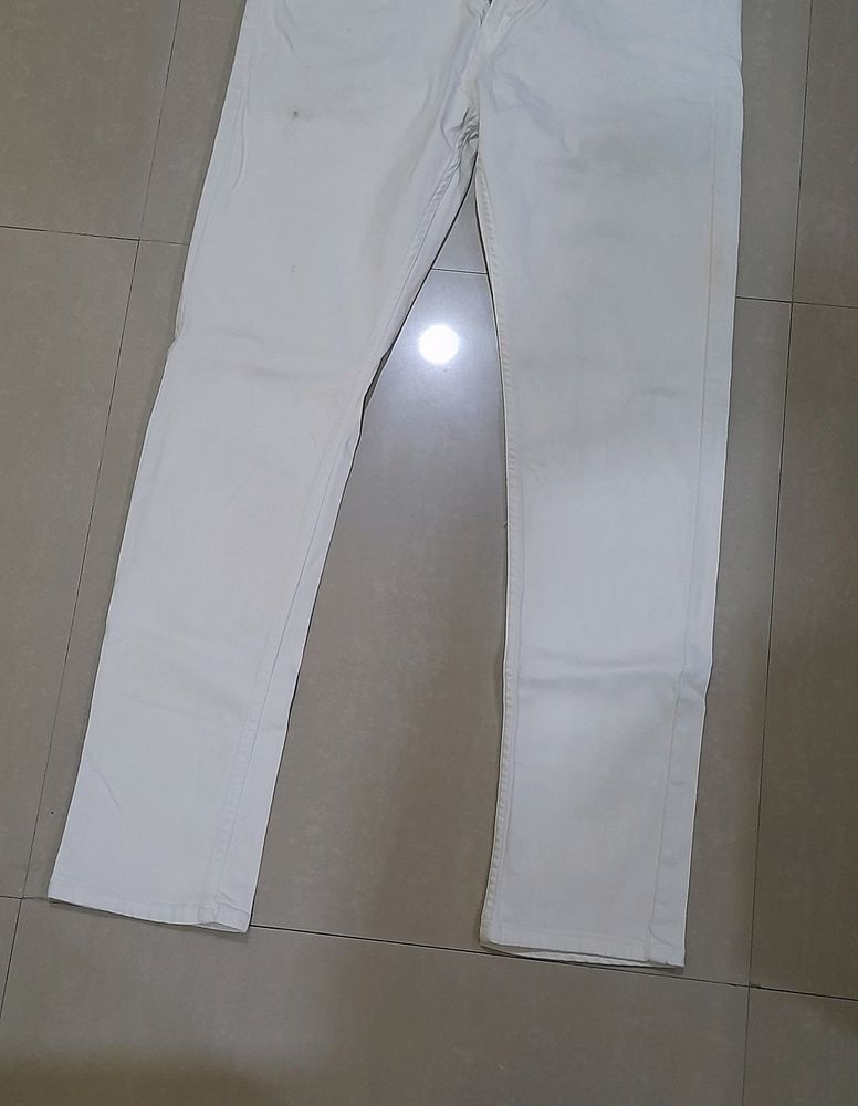 Men Jeans With Few Stains