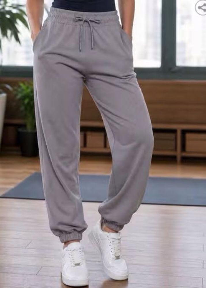 Grey Joggers with Drawstring Waist