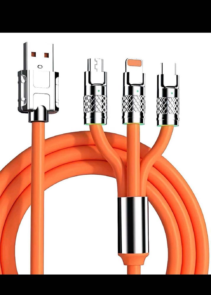 Vibrant Orange Charging Cable Set