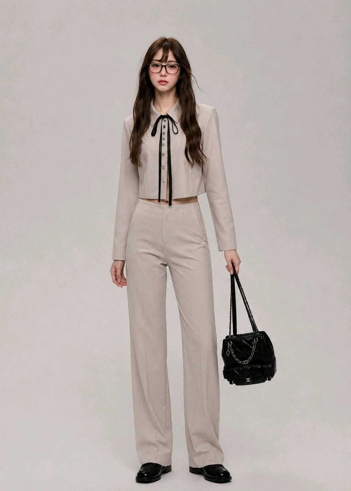 Imported Beige Wide Leg trousers