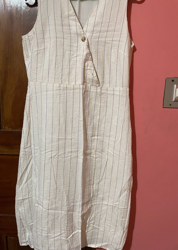 White striped dress