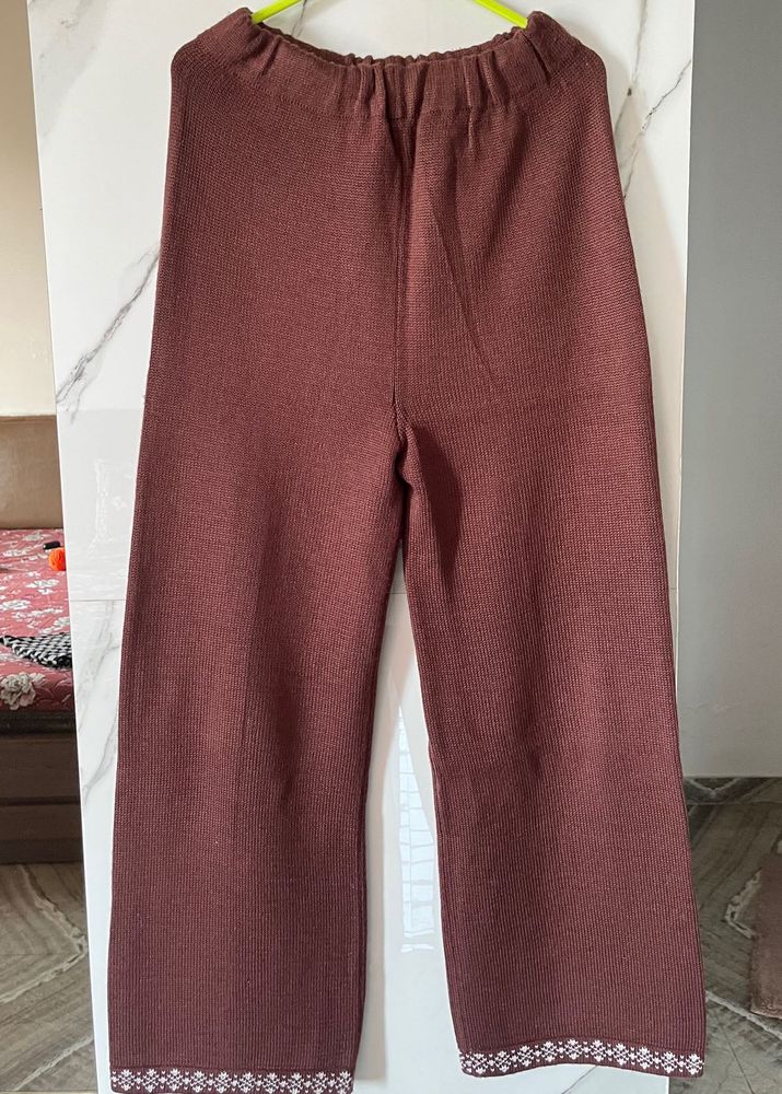Wide Leg Knit Pants