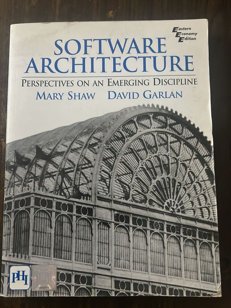 Software Architecture Book by Shaw &amp; Garlan