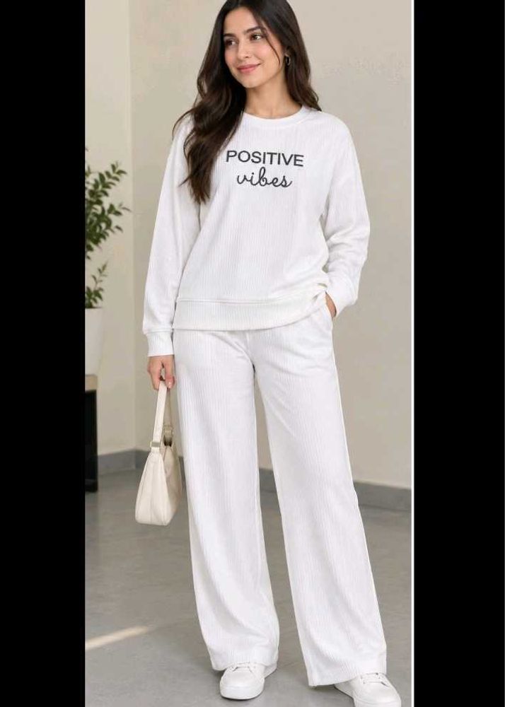White "Positive Vibes" Cod Set