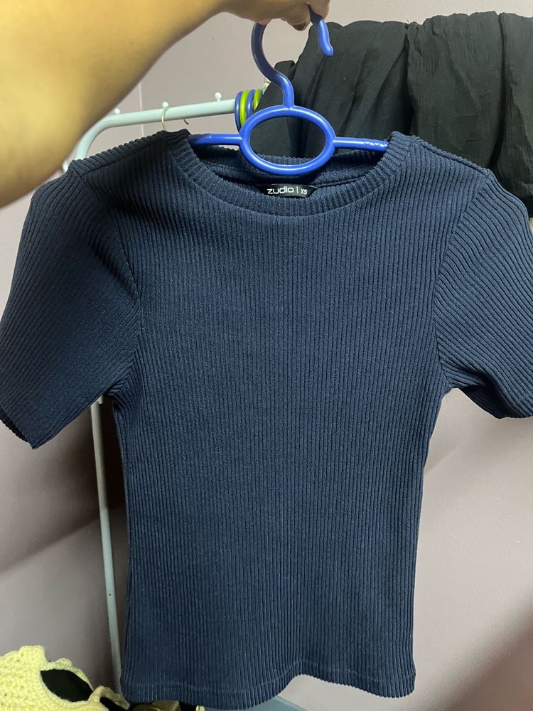 blue knit top ( zudio)